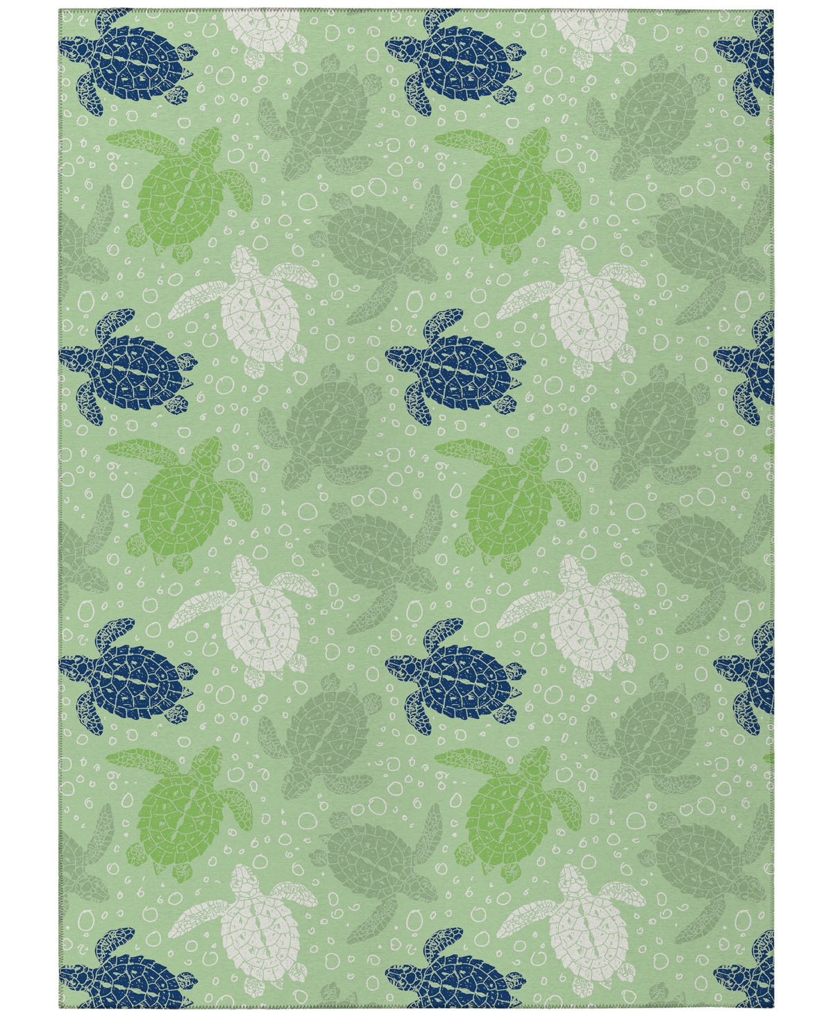 Dalyn Seabreeze Sz13 3'x5' Area Rug In Greenblue