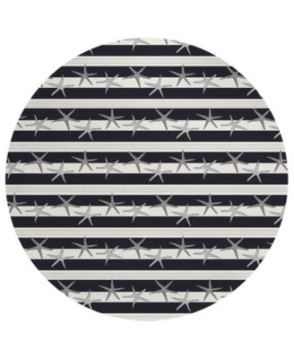 Seabreeze Washable SZ12 8'x8' Round Area Rug