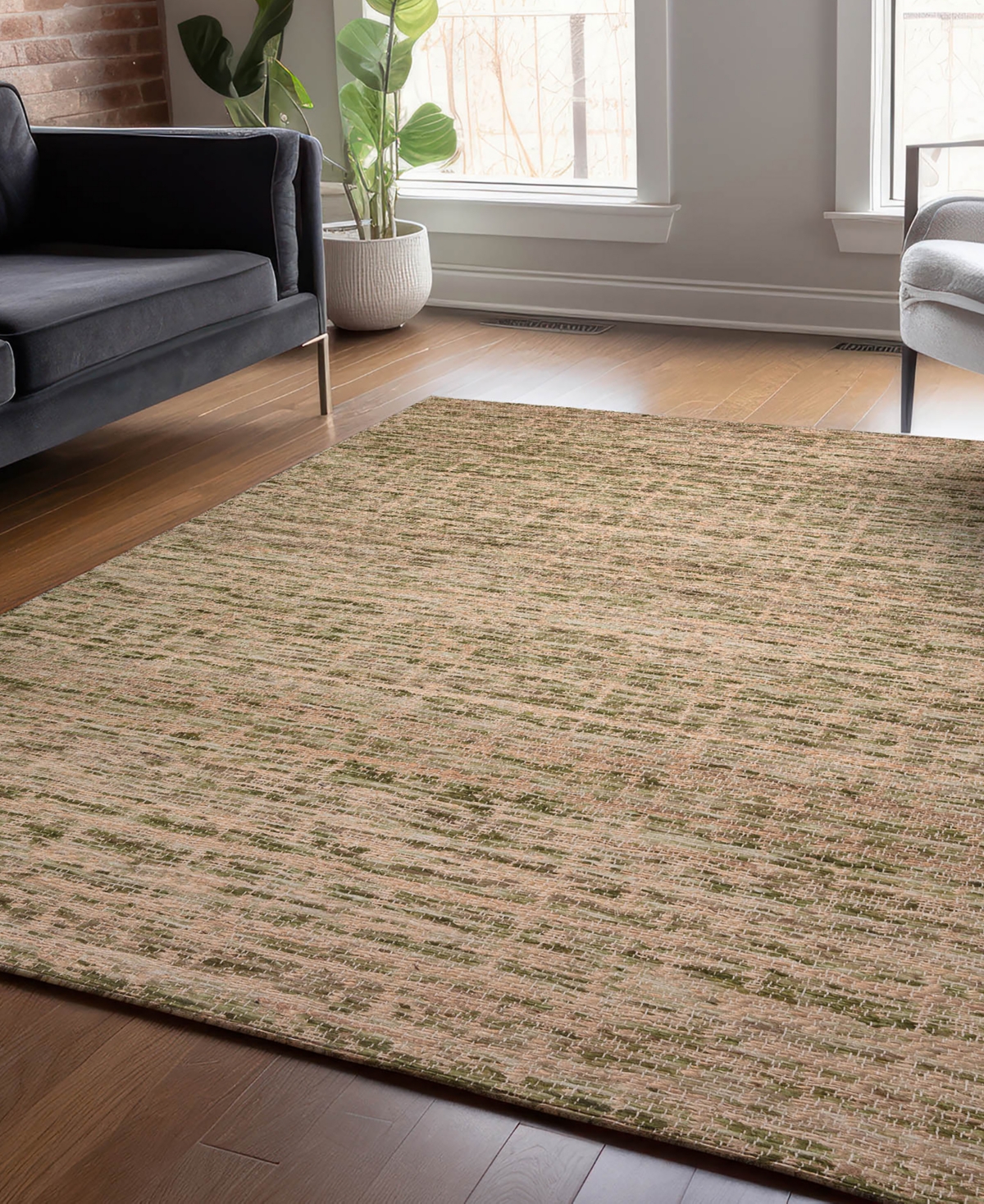 Dalyn Sahara Sa1 2'3"x7'6" Runner Area Rug In Green