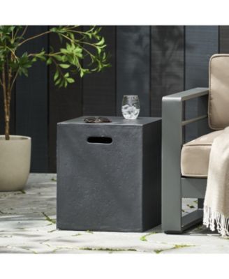 Modern Concrete Tank Holder Side Table Chic, Durable, Multi-Purpose