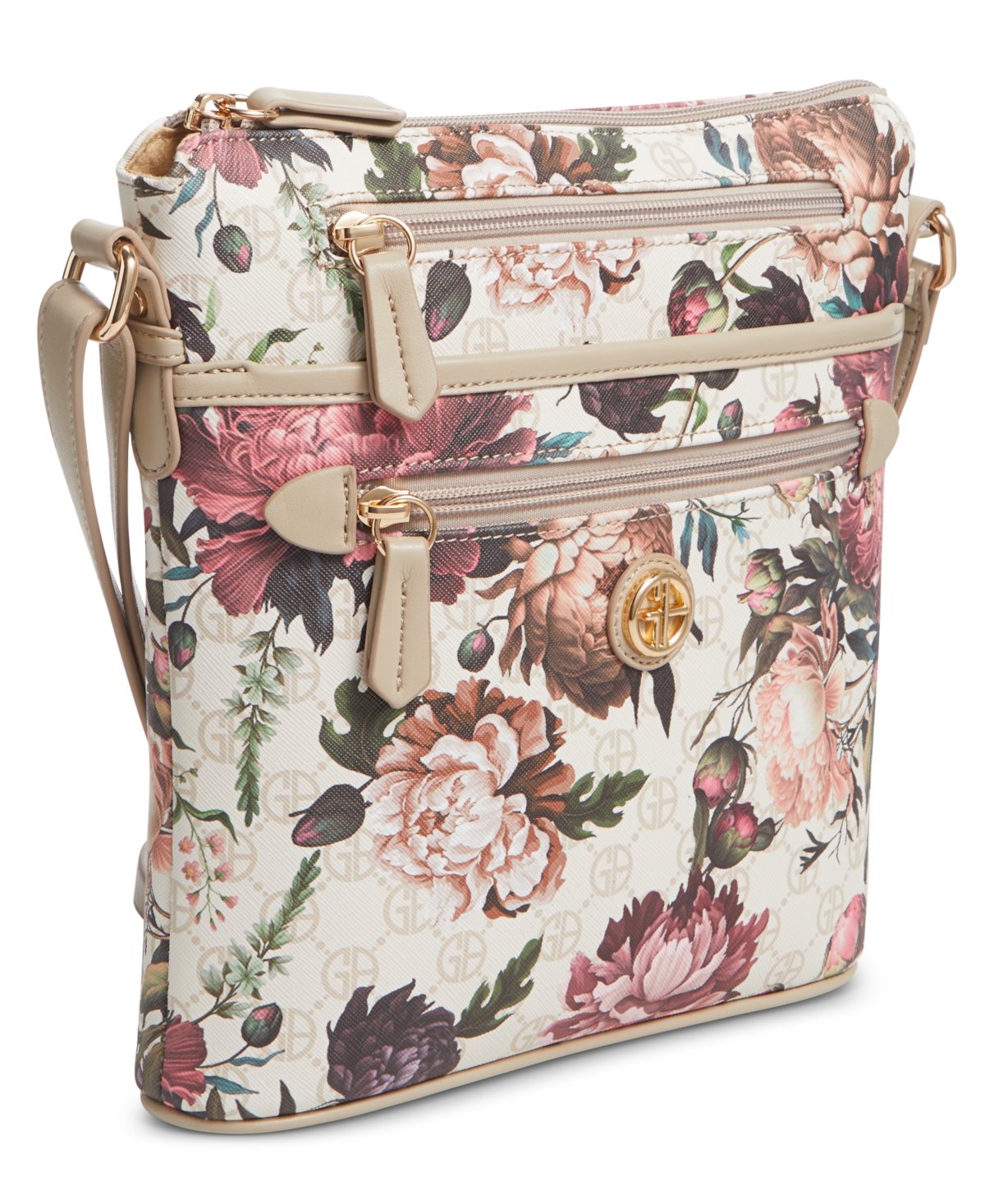 Giani Bernini Floral Saffiano North South Crossbody, Created for Macy's