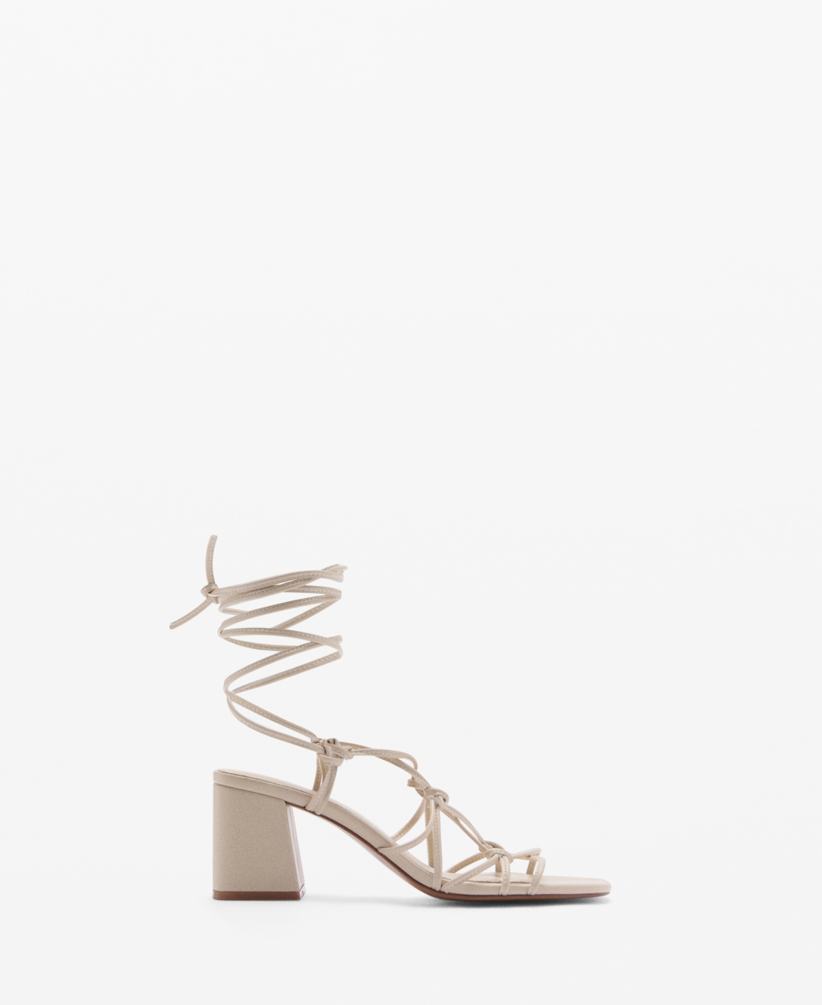 Mango Women's Braided Straps Sandals