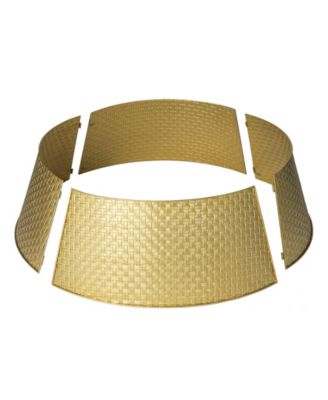 40.5 D Gold Metal Weave Tree Collar