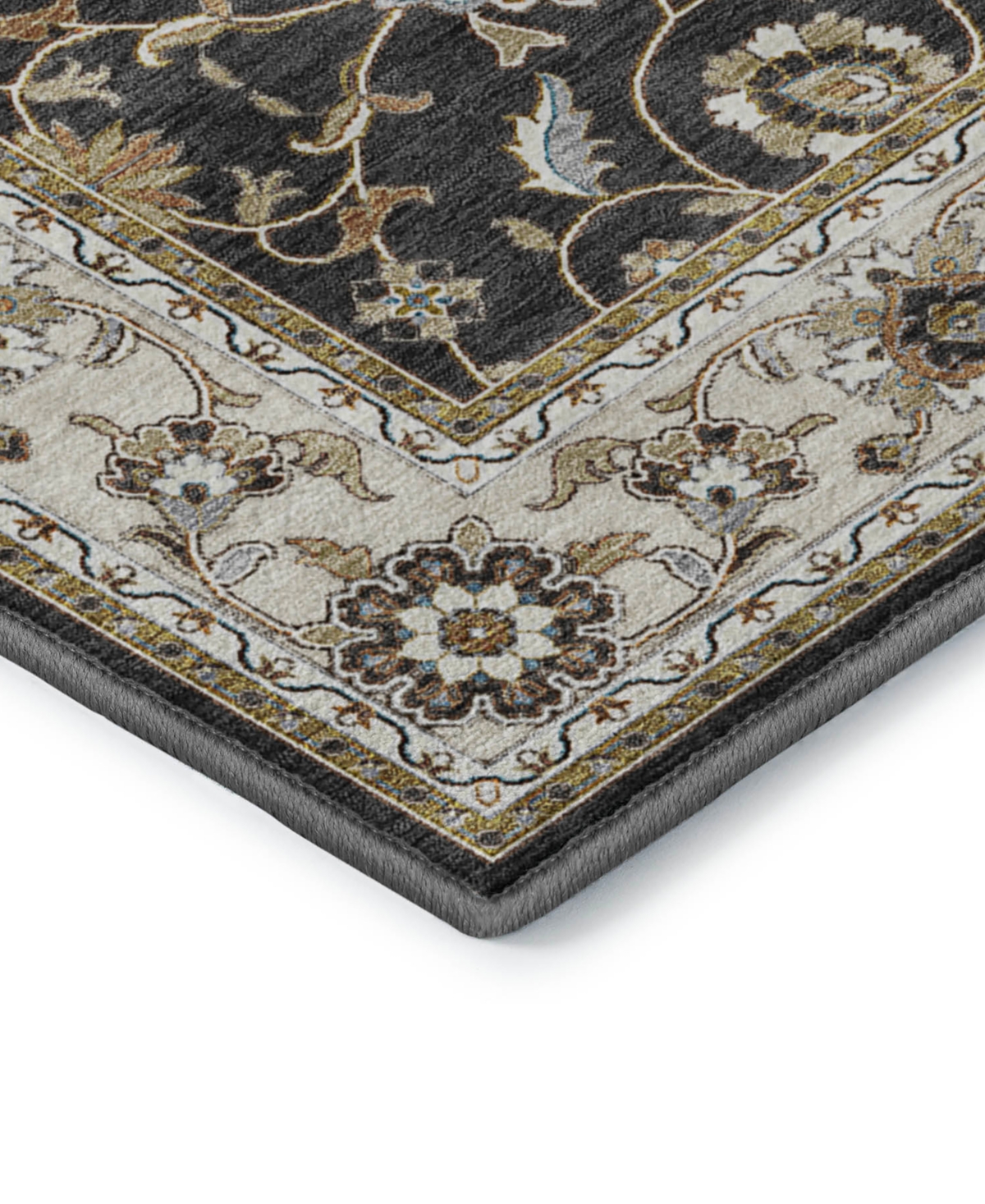 Dalyn Hatay Washable Hy1 10'x14' Area Rug In Black