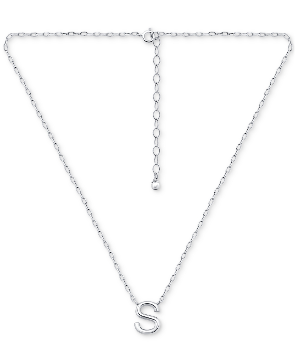 Giani Bernini Initial Pendant Necklace in Sterling 16