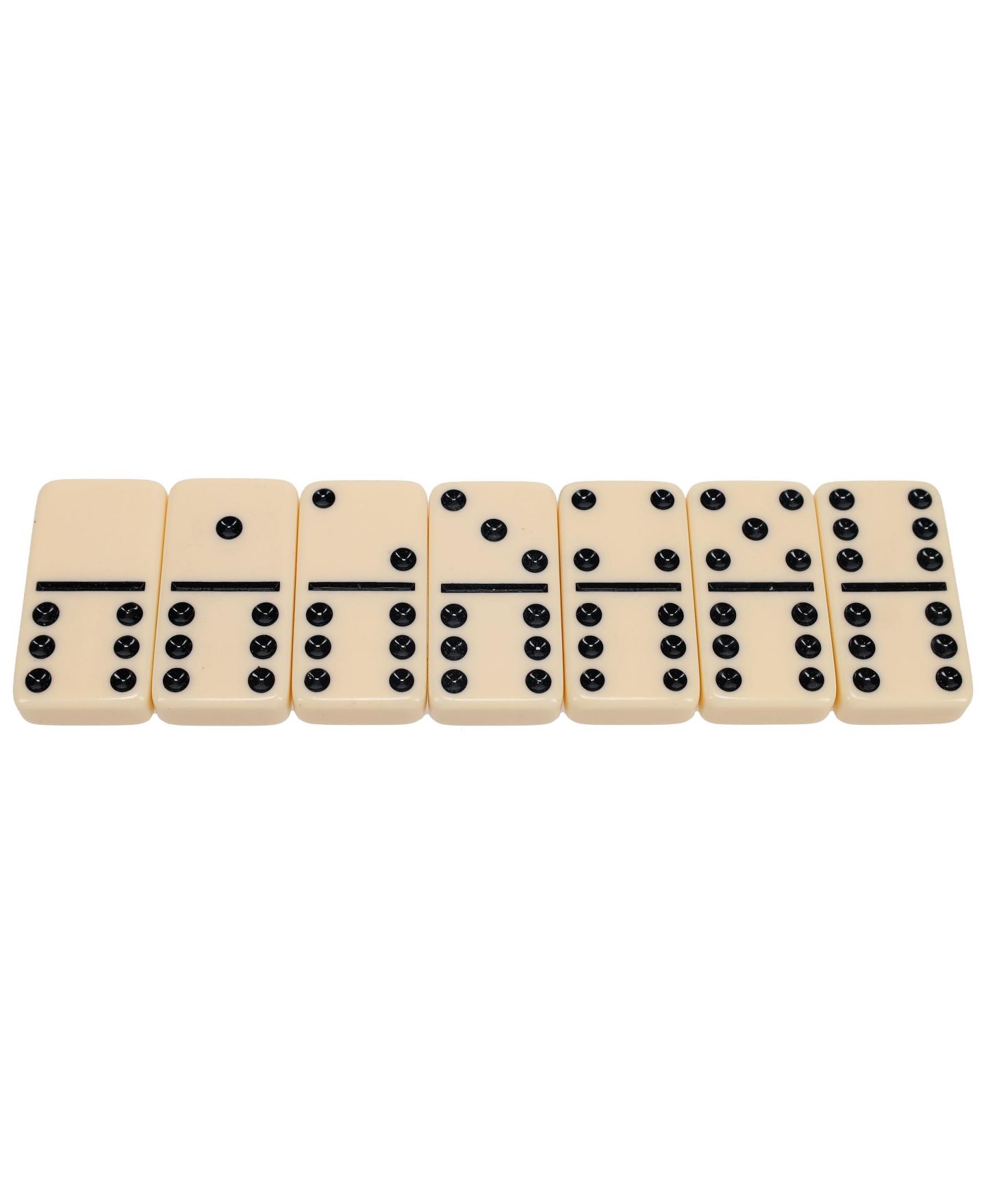 Детские настольные игры WE Games Classic Family Double 6 Dominoes 28-Piece Board Game, Ages 3+, цвет: Слоновая кость — фото 8
