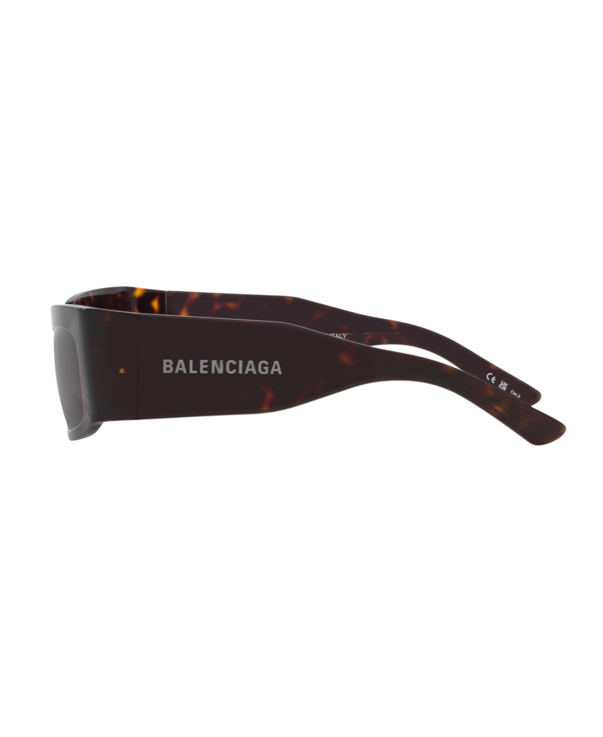 Balenciaga Unisex Rectangle Sunglasses, Bb0328s In Tortoise