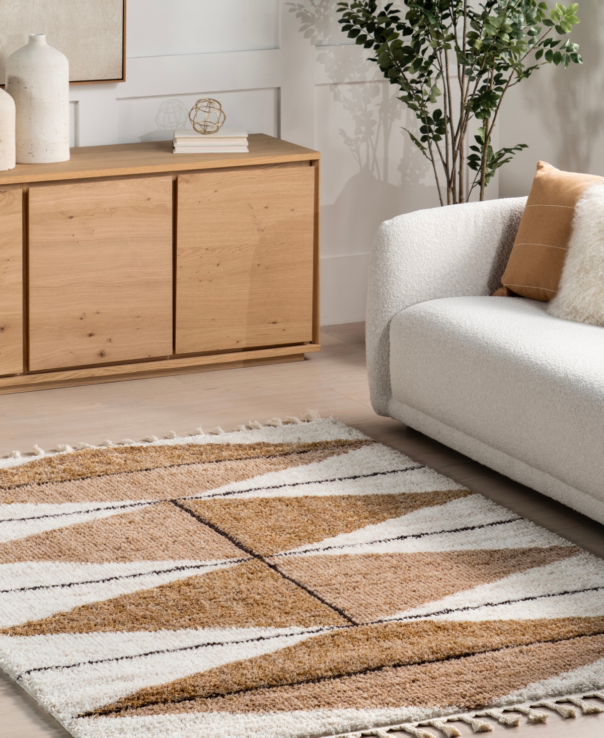 Nuloom Fergusion Kali 5'3"x7'6" Area Rug In Camel