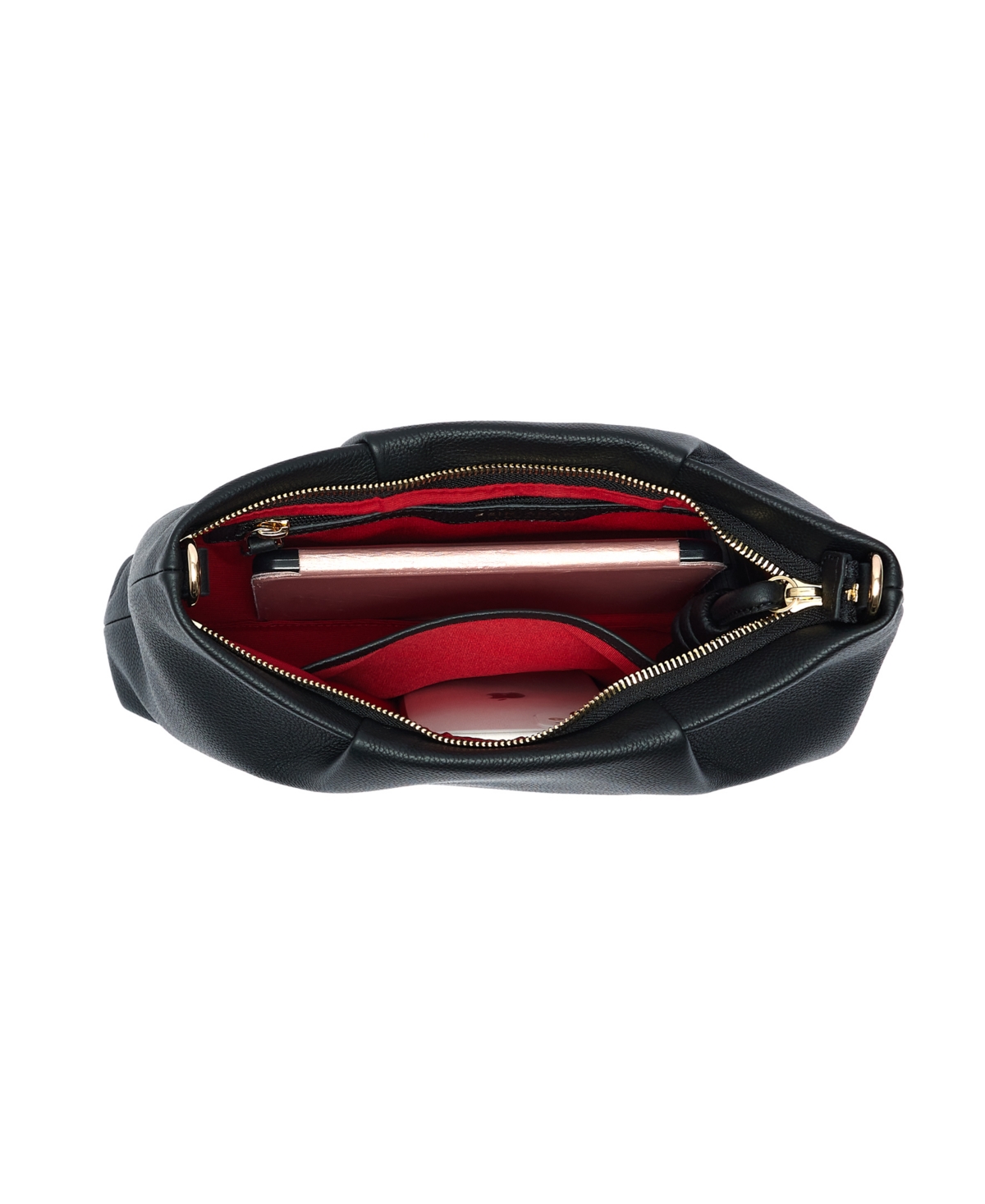 Esin Akan Wimbledon Midi Mayfair Leather Clutch Crossbody Bag In Black