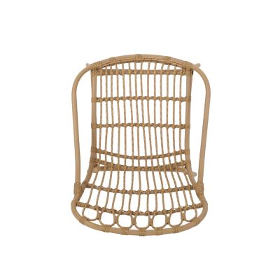 Streamdale Modern Boho Faux Rattan Accent Patio Chairs (Set of 2)