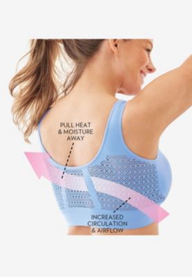 Women's Plus Size Wireless Cooling Seamless Bra