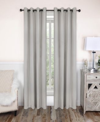 Solid Classic Modern Wrinkle Resistant Room Darkening 8-Piece Curtain Set with Grommet Header Top, 52" X 84"