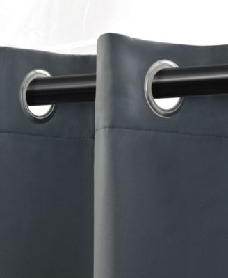 Solid Classic Modern Wrinkle Resistant Room Darkening 8-Piece Curtain Set with Grommet Header Top, 52" X 84"