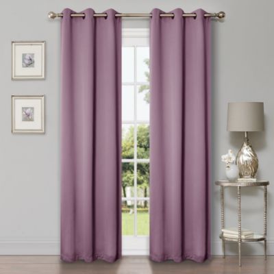 Solid Semi Blackout Grommet Washable Room Darkening Curtain Panels, Set of 2