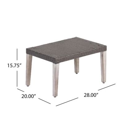 Timeless Transitional Wicker Outdoor Ottoman