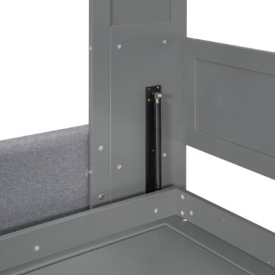 Streamdale Queen Size Murphy Bed Wall Bed with Cushion, White