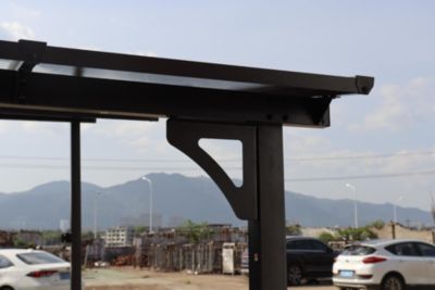 Sturdy Wall-Mounted Lean to Awning for Heavy Weather Protection