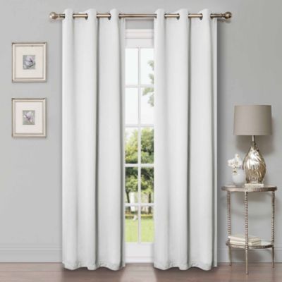 Solid Semi Blackout Grommet Washable Room Darkening Curtain Panels, Set of 2