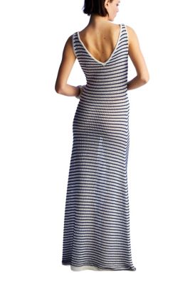 Women's Striped Long Dress