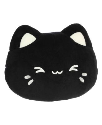 Medium Meowchi Face Plush Tasty Peach Enchanting Plush Toy Black Sesame 10"