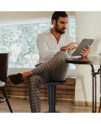 Adjustable Active Learning Stool Sitting Home Office Wobble Chair with Cushion Seat