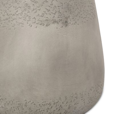 Streamdale Boho-Chic Drum Side Table Unconventional Style, Durable Concrete