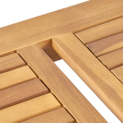 Acacia Wood Seating Set Weather-Resistant, Slatted Design