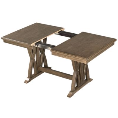 Streamdale Mid-Century Wood 7-Piece Extendable Dining Set