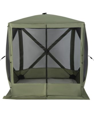 6.7 x 6.7 Feet Pop Up Gazebo with Netting and Carry Bag