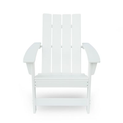 Durable Resin Adirondack Chair with Rustic Aesthetic