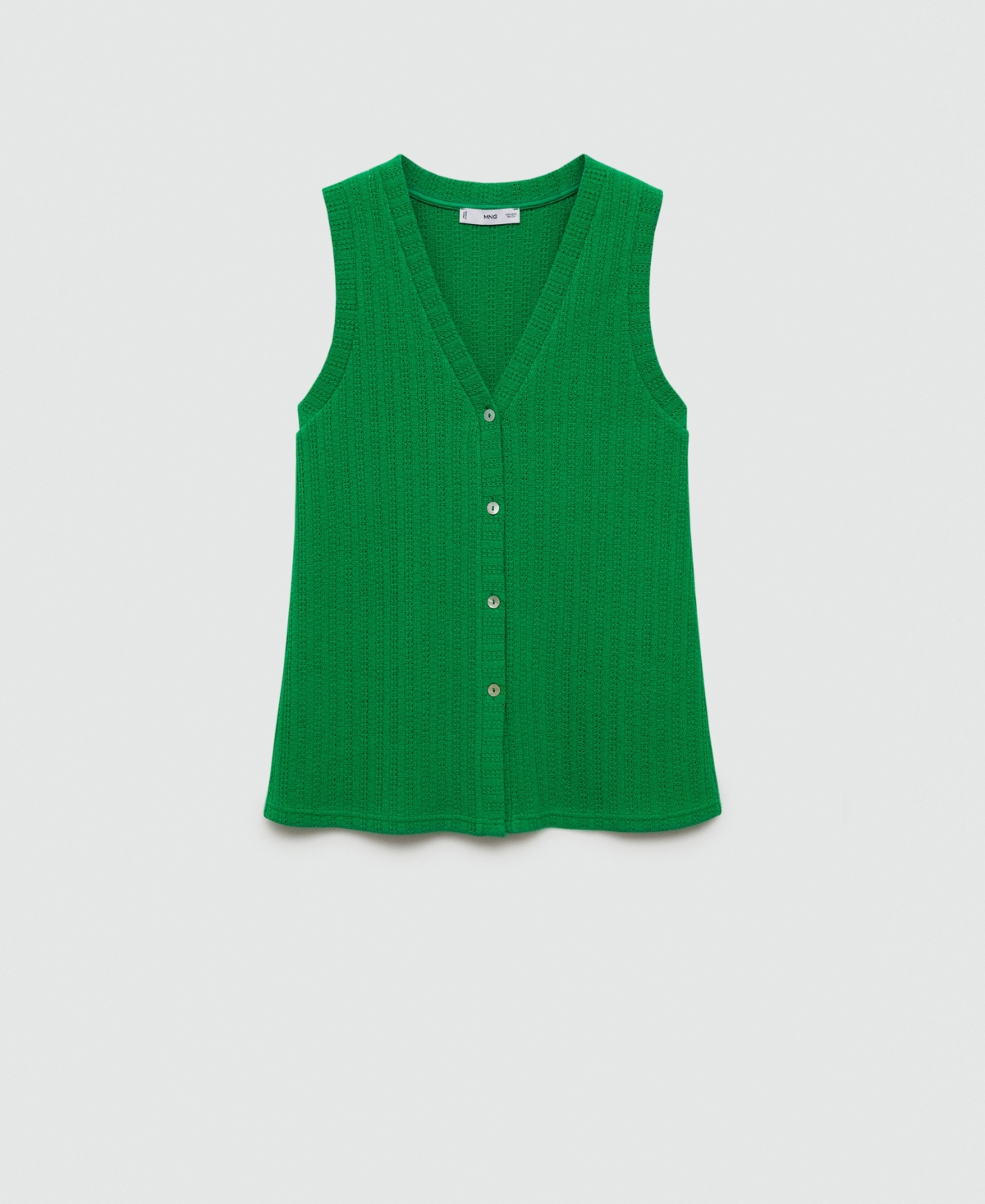 Mango Women's Crochet Knitted Vest