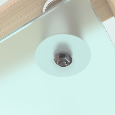 Streamdale  Furniture  Modern Clear Glass Coffee Table for Living Room