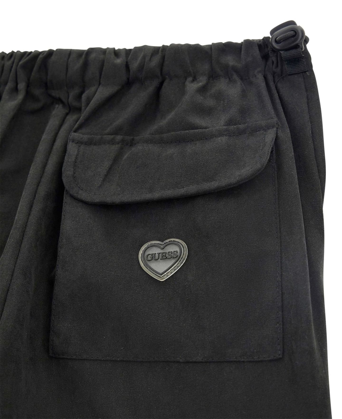 Брюки GUESS Parachute Cargo Pants для девочек, цвет: Чёрный — фото 6