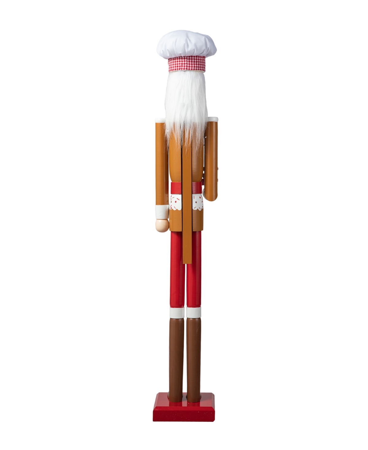 Glitzhome 42 H Wooden Christmas Gingerbread Chef Nutcracker
