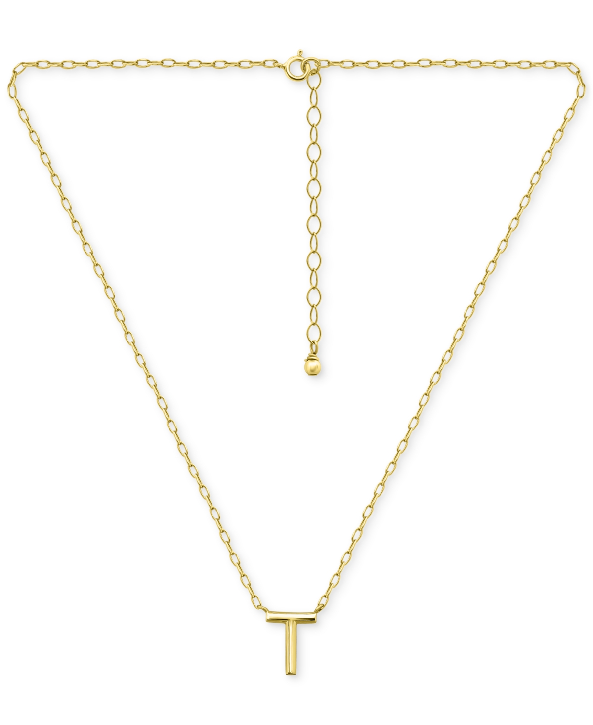 Giani Bernini Initial Pendant Necklace in 18k Gold-Plated Sterling Silver, 16