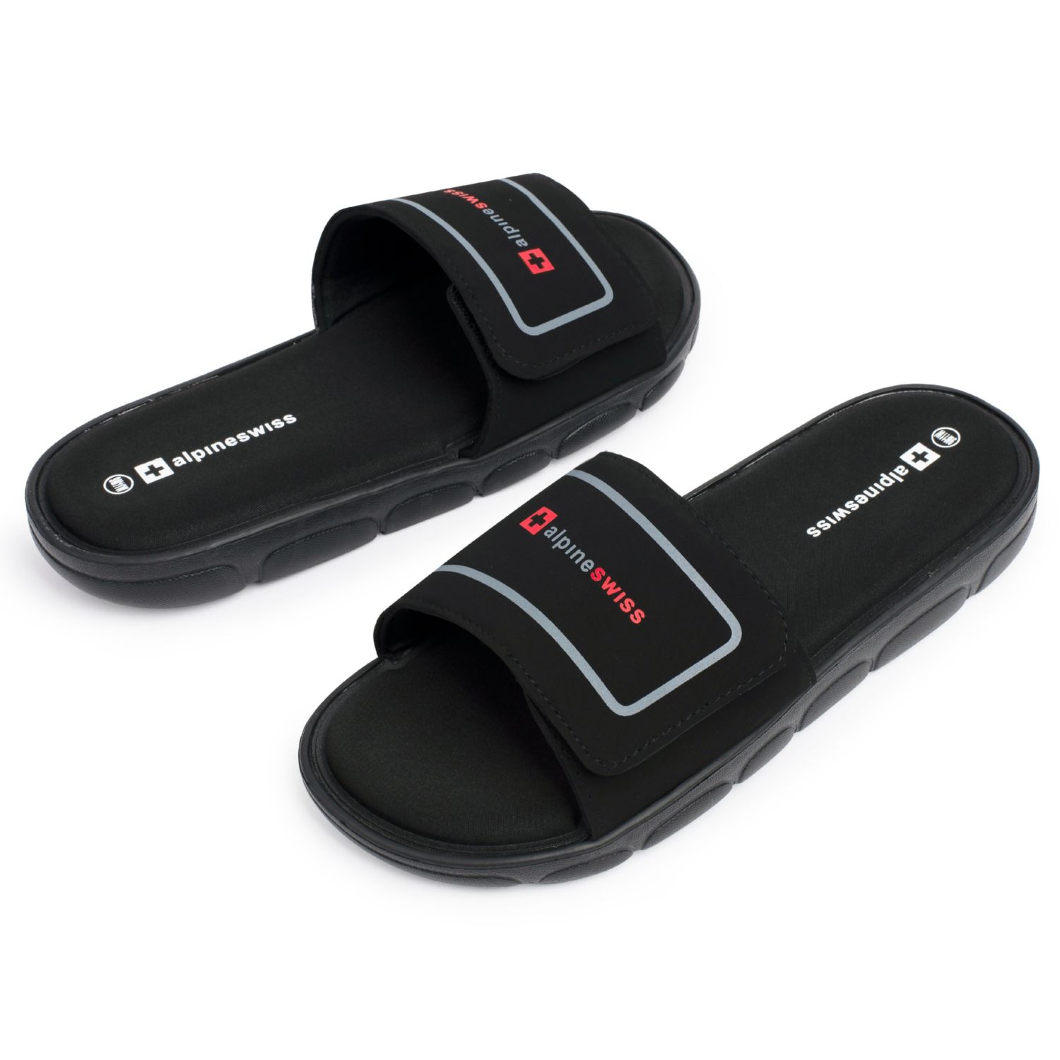 Men's Gabe Cloud Slide Sandals For Men Shock-Absorbing Foam Insole With Arch Support Adjustable Strap Waterproof Anti-Slip Recovery Slides