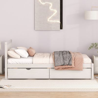 Streamdale Modern Twin Platform Bed with Storage