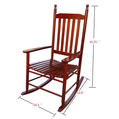 Streamdale Wooden Porch Rocker Chair Brown