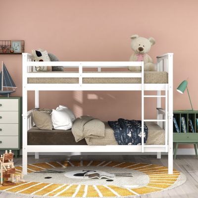 Streamdale Full Over Full Bunk Bed With Ladder For Bedroom, Guest Room Furniture