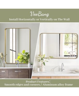 Rectangular Wall Mounted Mirror