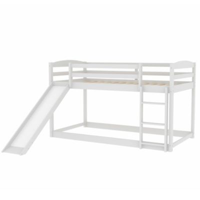 Streamdale Twin Over Twin Bunk Bed With Convertible Slide And Ladder