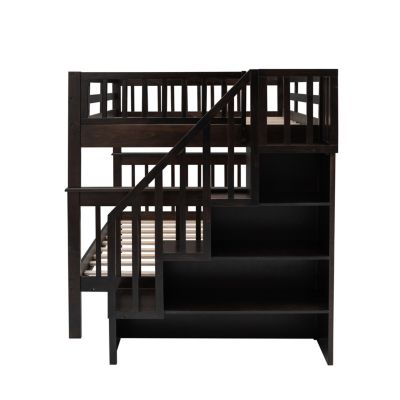Full-Over-Full Bunk Bed with Storage