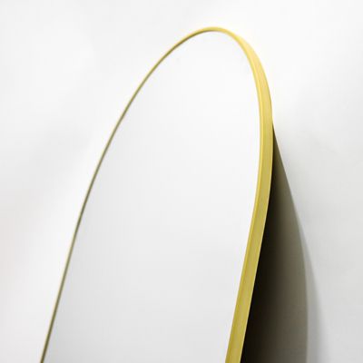 Arched Wall Mounted Mirror 32"x34" in Gold
