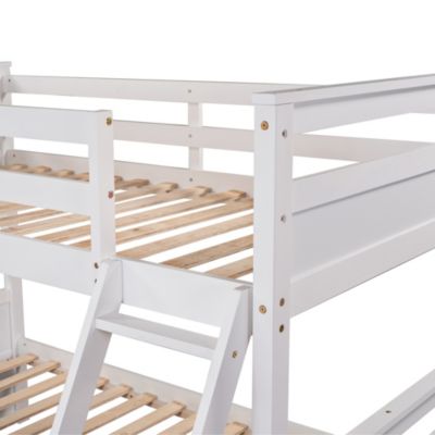 Streamdale Twin Over Full Bunk Bed With Storage