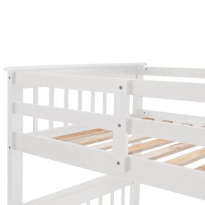 Streamdale Stairway Twin Over Full Bunk with Storage and Rail