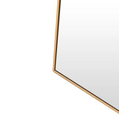 Arched Wall Mounted Mirror 24"x36" in Gold