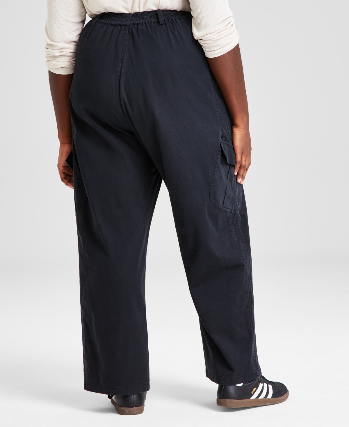 And Now This Trendy Plus Size Twill Cargo Pants, Created for Macy's