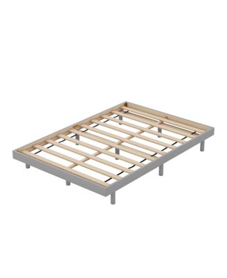 Modern Design Full Floating Platform Bed Frame For Grey Color