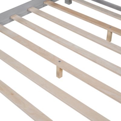 LED Platform Bed with Storage Headboard