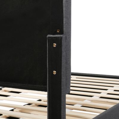 Upholstered Twin Platform Bed with Storage